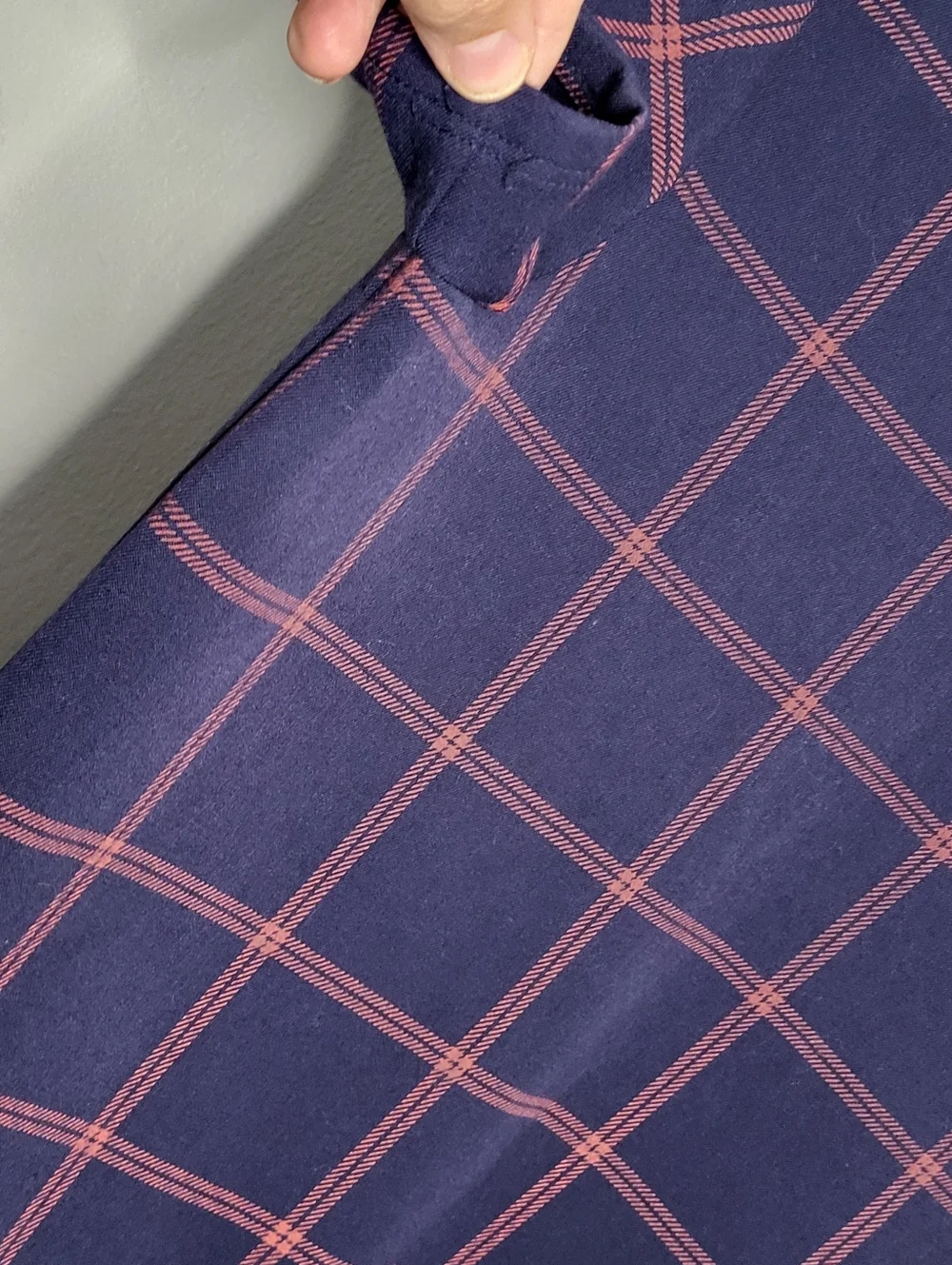 J.Crew Pocket Shift Dress Size 6 Blue Red Windowpane Plaid Preppy Nautical